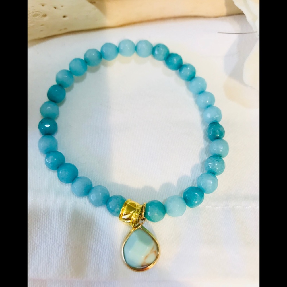 Chinese crystal beaded bracelet.